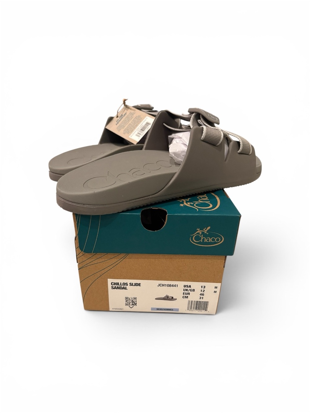 Chaco Chillio Slide Sandal in Gray